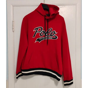 POLO RALPH LAUREN Men’s “POLO SCRIPT ” Sweatshirt Hoodie-Sz Large